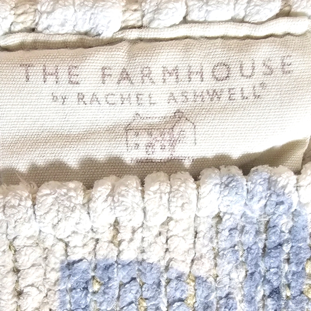 Rachel Ashwell Farmhouse Floral Tapestry Rug Shabby Chic Accent Fringe 25x45 - Picture 4 of 4